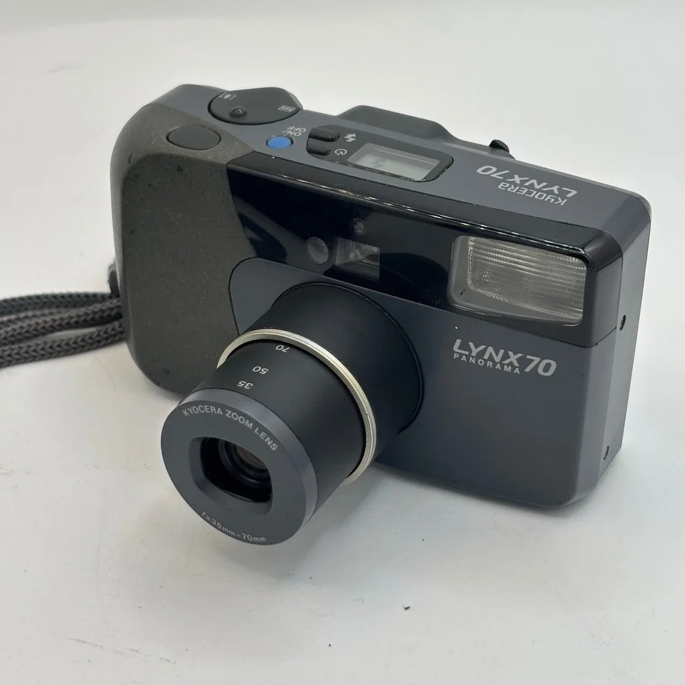 Kyocera Lynx 70 Panorama 35mm Film Camera 35-70mm Lens FOR PARTS SHUTTER ISSUE